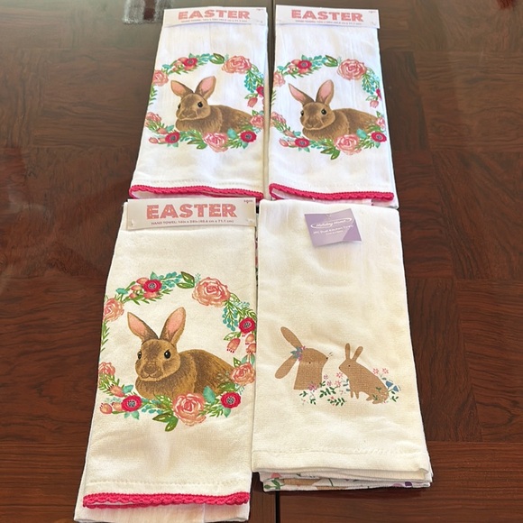 100% Cotton Easter Hand Towel Bundle *NWT* - Picture 1 of 12